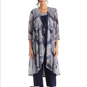 R&M dressy duster pant suit